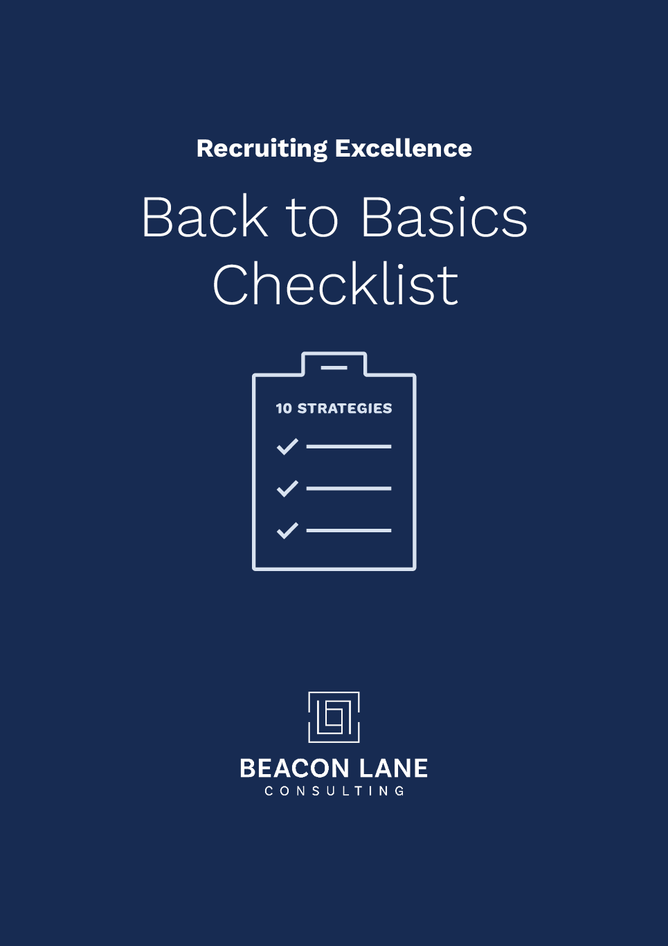 Recruiting Excellence | Back to Basics Checklist